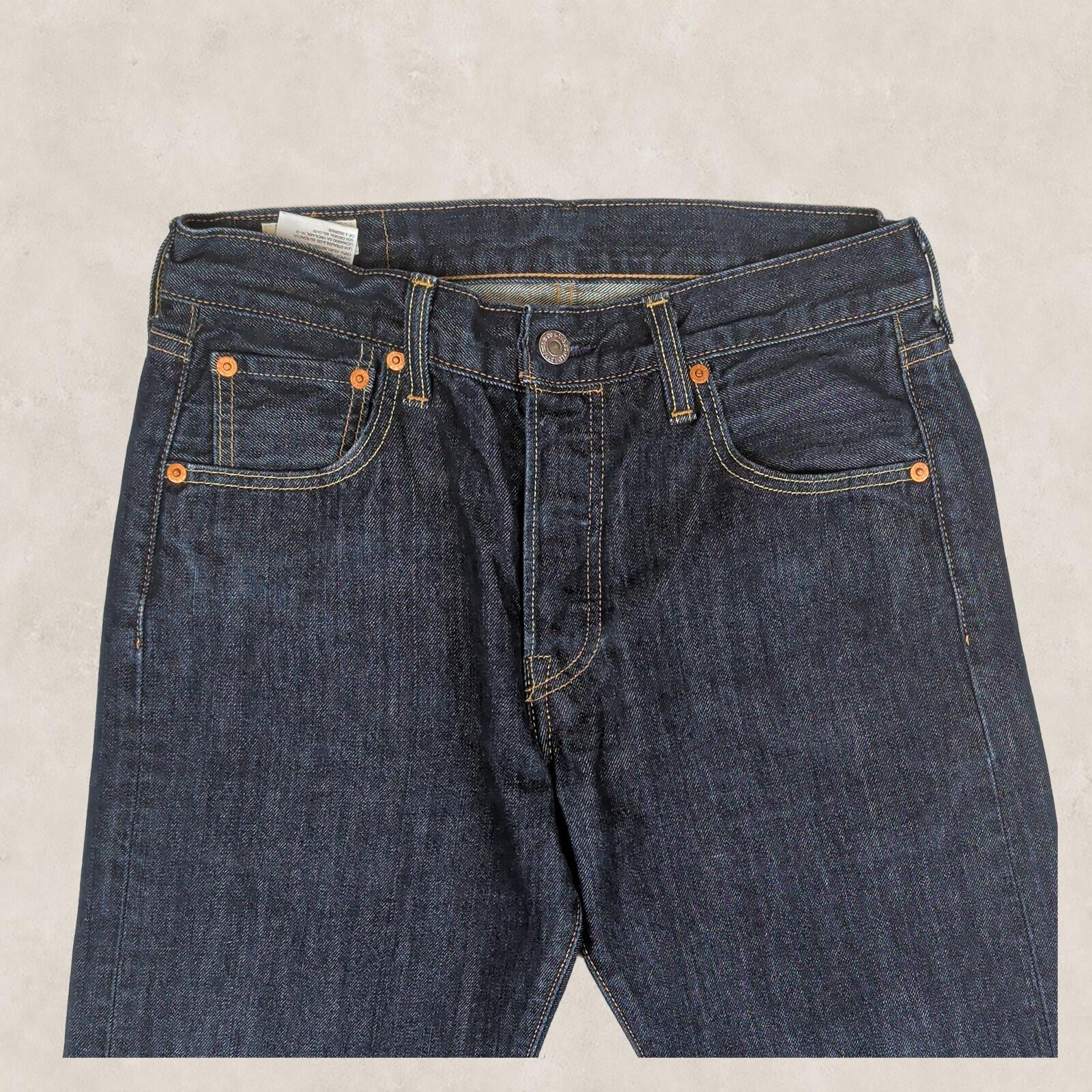 Levi's 501 Mens Jeans W30 L30 Dark Blue Straight Fit Denim by Levi's – JEANS | RewearableUK