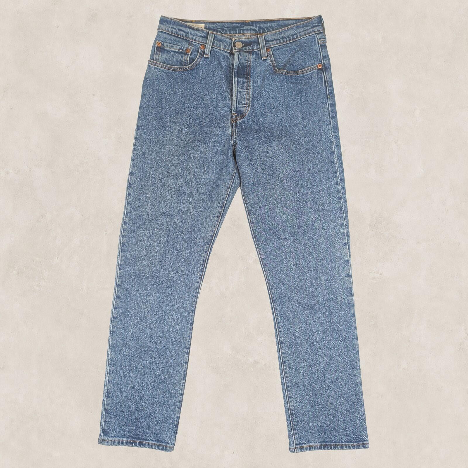 Levi's 501 Premium Womens Jeans W28 L28 Light Blue Acid Wash Straight by Levi's – JEANS | RewearableUK