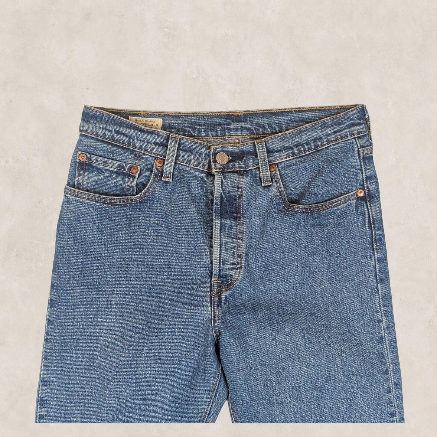 Levi's 501 Premium Womens Jeans W28 L28 Light Blue Acid Wash Straight by Levi's – JEANS | RewearableUK