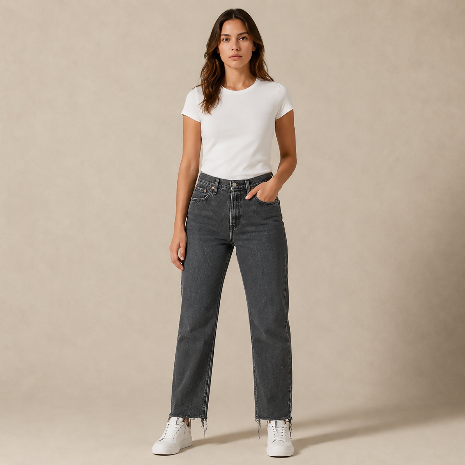 Levi’s 501 Straight Jeans W28 L30 Black Raw Hem Womens by Levi's – JEANS | RewearableUK