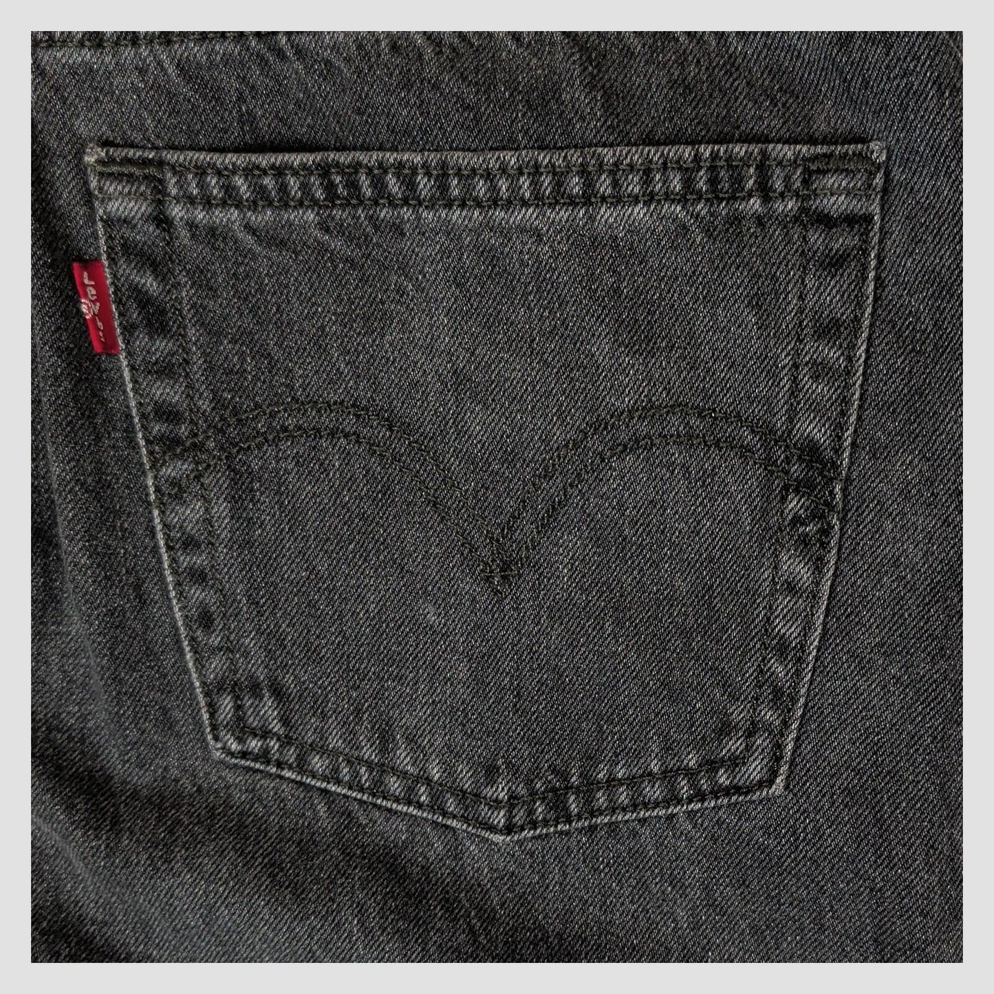 Levi’s 501 Womens Black Washed Straight Leg Jeans W28 L30 Raw Hem Denim by Levi's – | RewearableUK