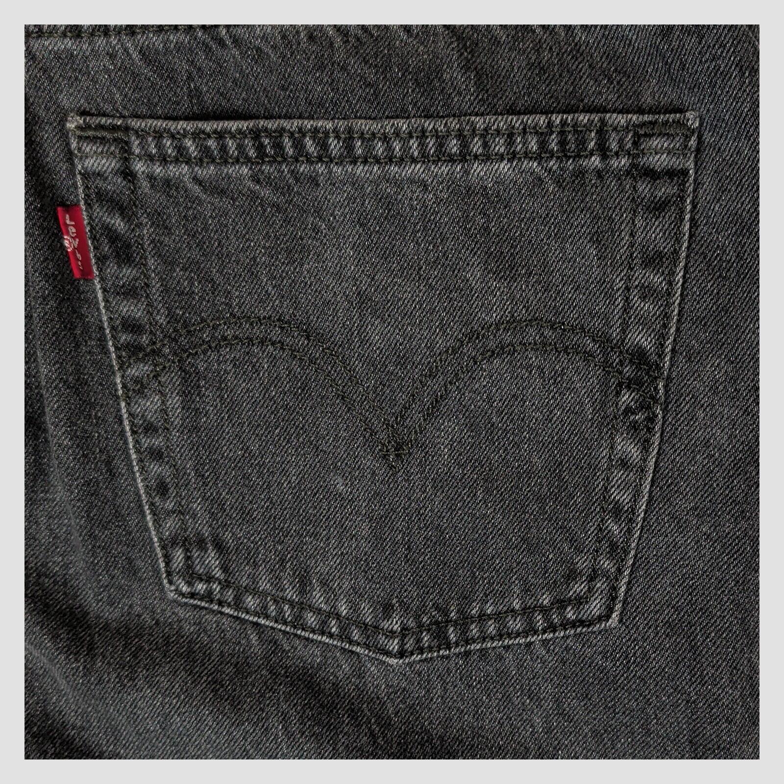 Levi’s 501 Womens Black Washed Straight Leg Jeans W28 L30 Raw Hem Denim by Levi's – | RewearableUK
