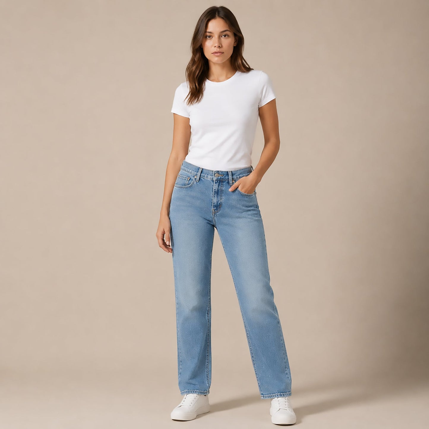 Levi’s 505 Straight Jeans W33 L30 Light Blue Womens by Levi's – JEANS | RewearableUK