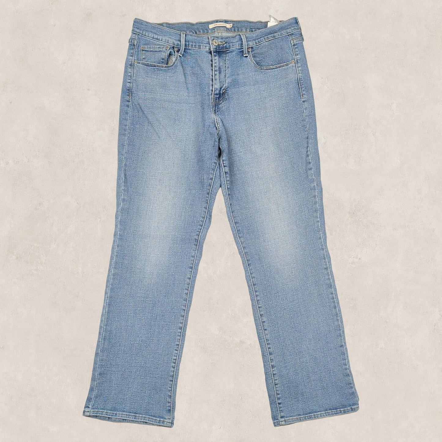 Levi’s 505 Straight Womens Light Wash Jeans W33 L30 Blue Denim Regular by Levi's – | RewearableUK