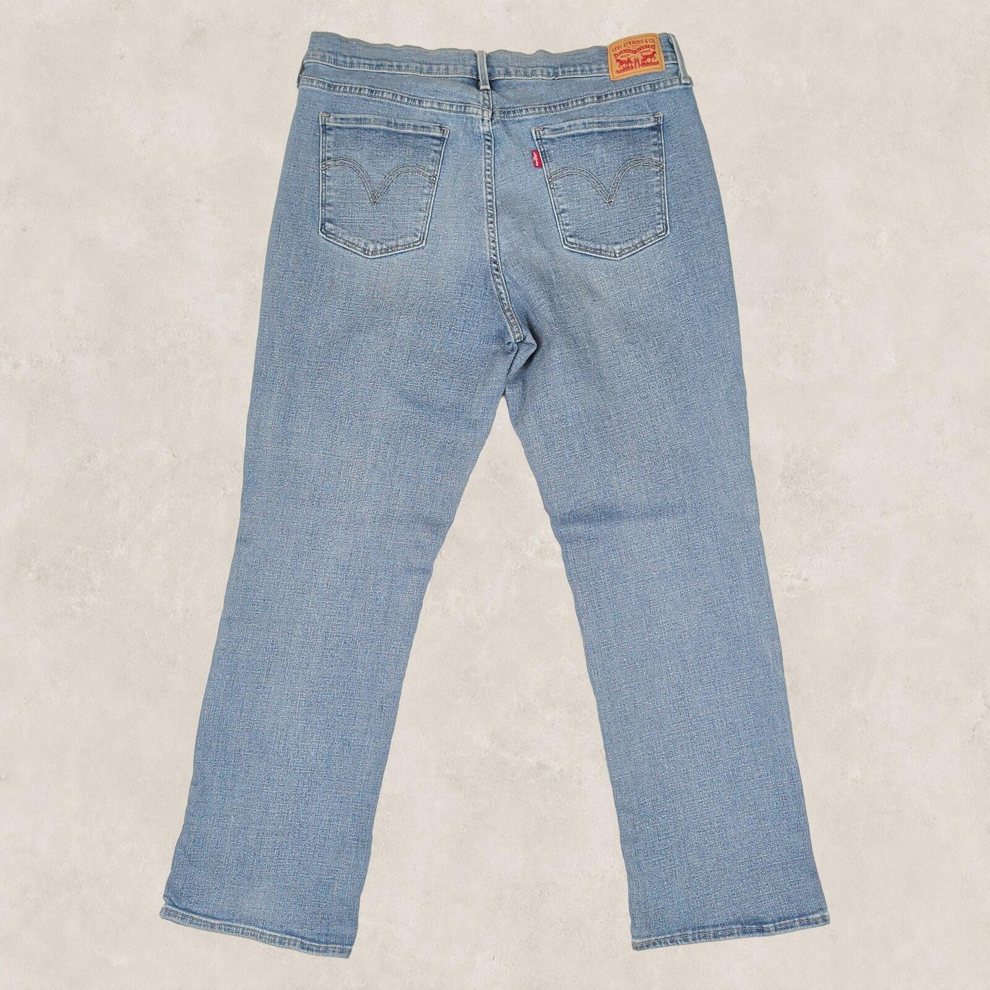 Levi’s 505 Straight Womens Light Wash Jeans W33 L30 Blue Denim Regular by Levi's – | RewearableUK