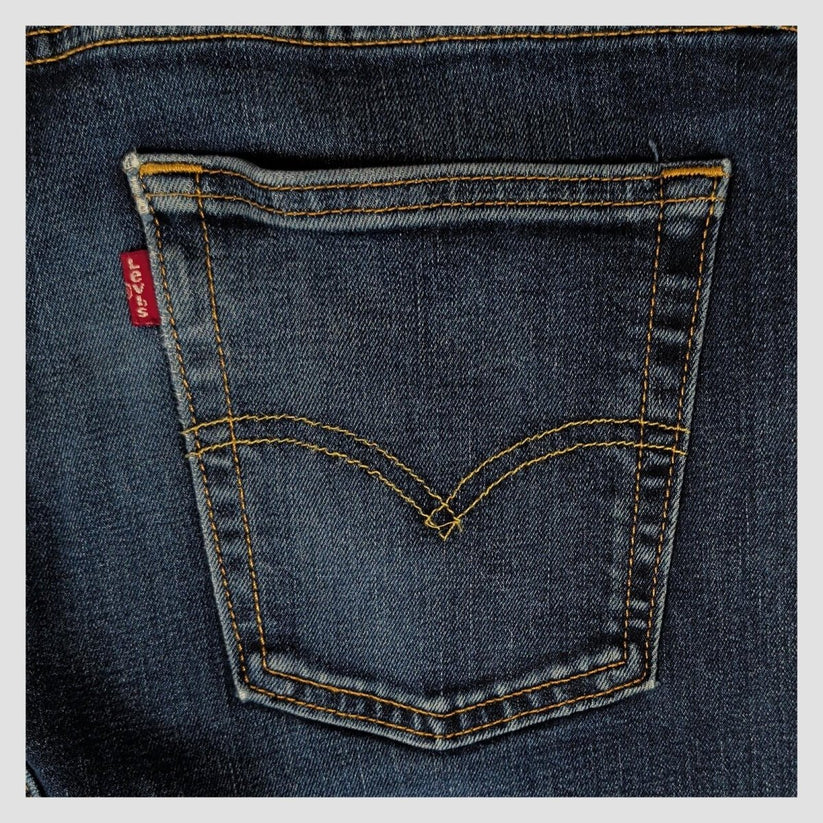 Levi's 510 Mens Blue Skinny Jeans W32 L34 Dark Wash Stretch Denim by Levi's – | RewearableUK