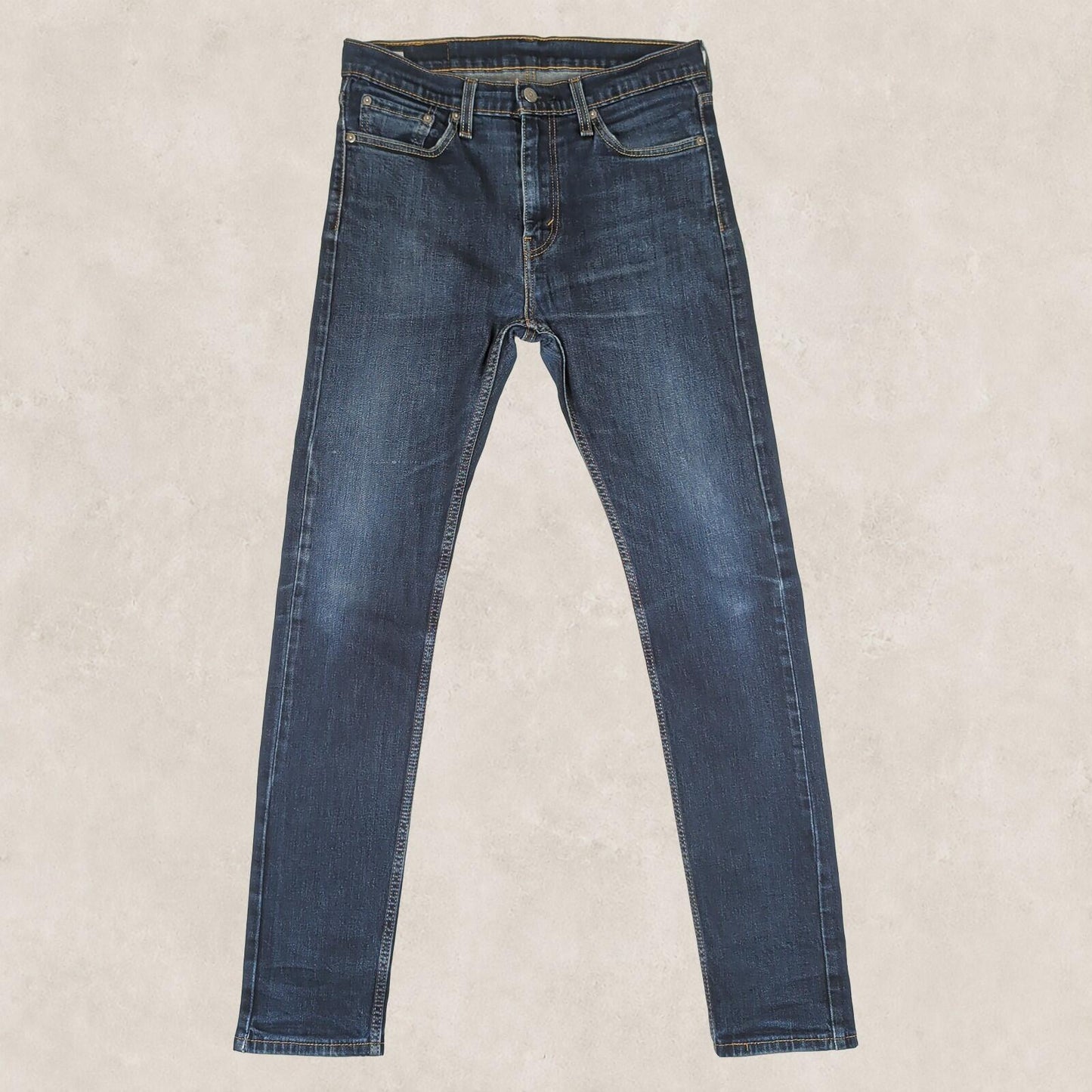 Levi's 510 Mens Blue Skinny Jeans W32 L34 Dark Wash Stretch Denim by Levi's – | RewearableUK