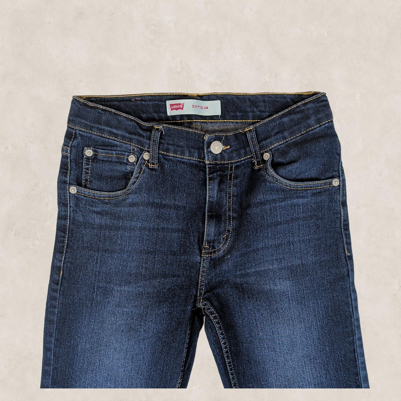 Levi’s 511 Slim Boys Blue Stretch Jeans Age 16A 176cm Slim Fit by Levi's – | RewearableUK