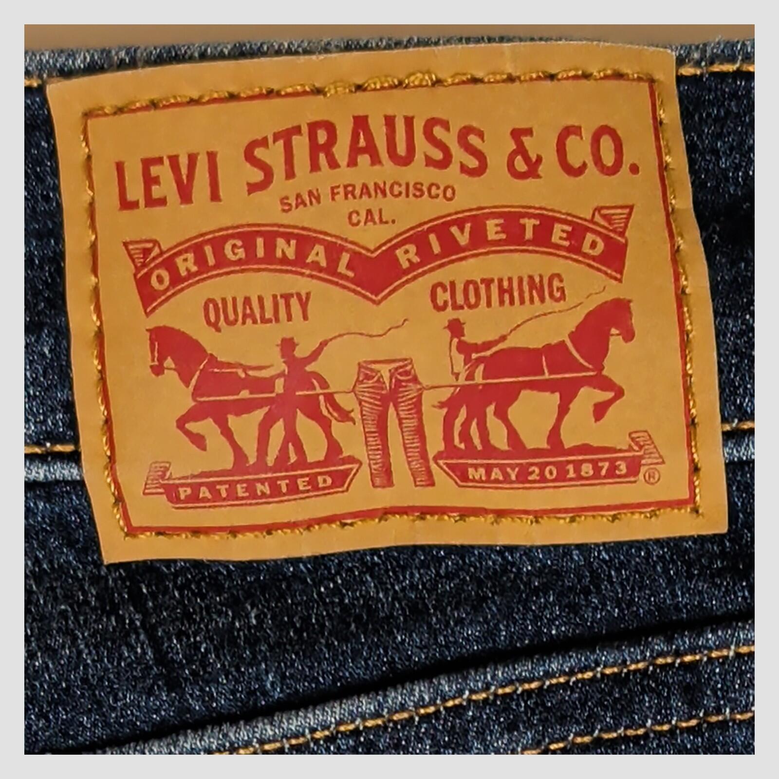 Levis 710 Super Skinny Womens Dark Blue Distressed Jeans W27 L32 by Levi's – | RewearableUK