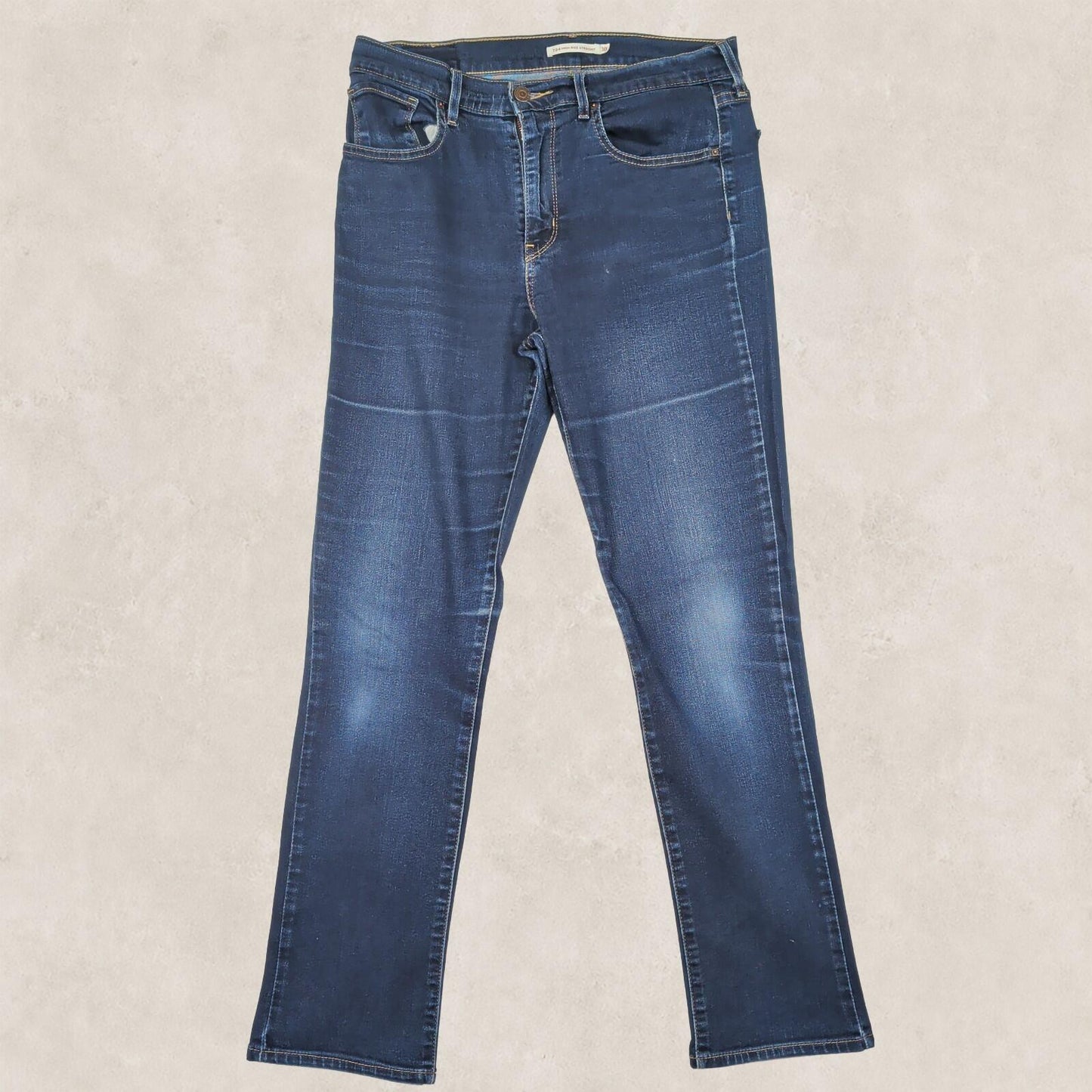 Levis 724 High Rise Straight Womens Dark Blue Stretch Jeans W30 L32 by Levi's – | RewearableUK