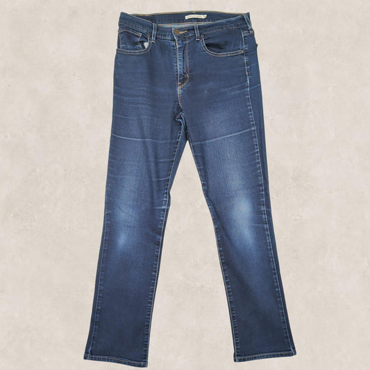 Levis 724 High Rise Straight Womens Dark Blue Stretch Jeans W30 L32 by Levi's – | RewearableUK