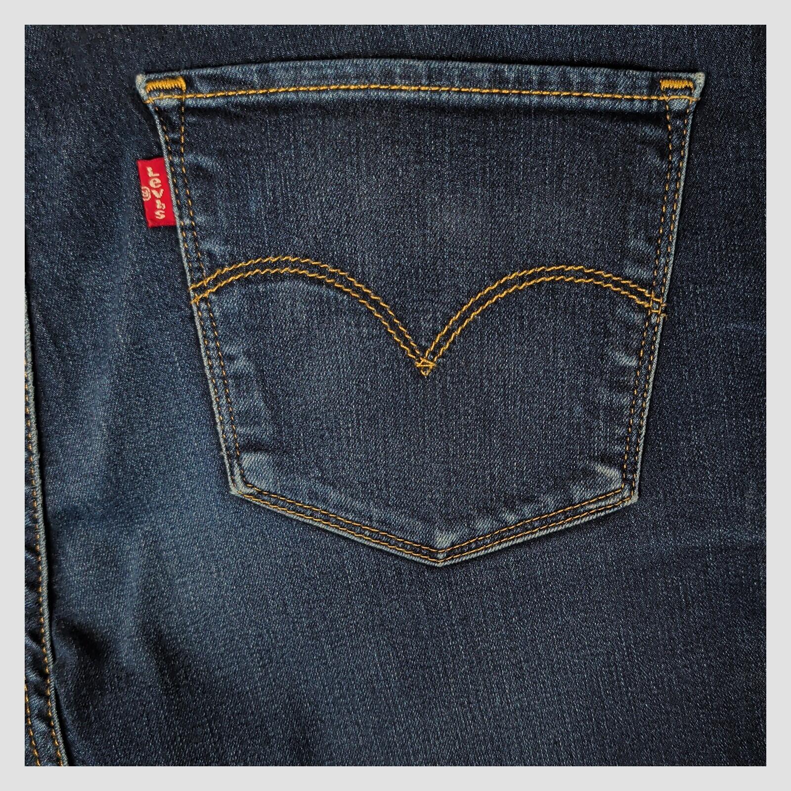 Levis 724 High Rise Straight Womens Dark Blue Stretch Jeans W30 L32 by Levi's – | RewearableUK
