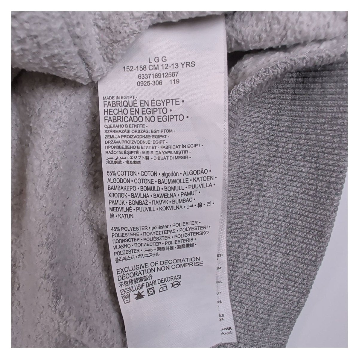 Levi's Boys Hoodie Large Grey Graphic Cotton Polyester Blend – product photo 4 | RewearableUK