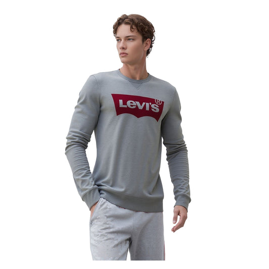 Levi's Levi's Mens Sweatshirt Large Grey Jumper Pullover Long Sleeve Cotton Regular Fit Sweater & Hoodie RewearableUK
