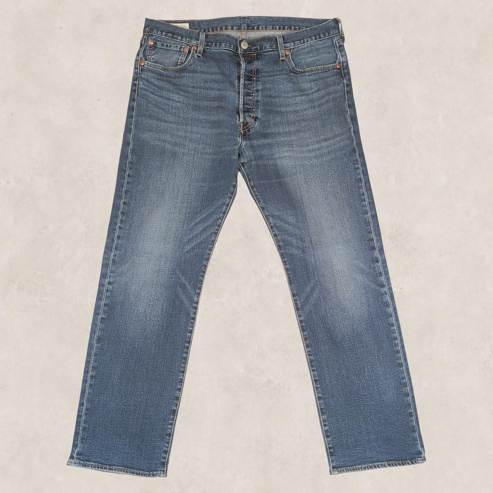 Levi's Premium 501 Men's Blue Straight Jeans W36 L30 Stretch Denim Pants by Levi's – | RewearableUK