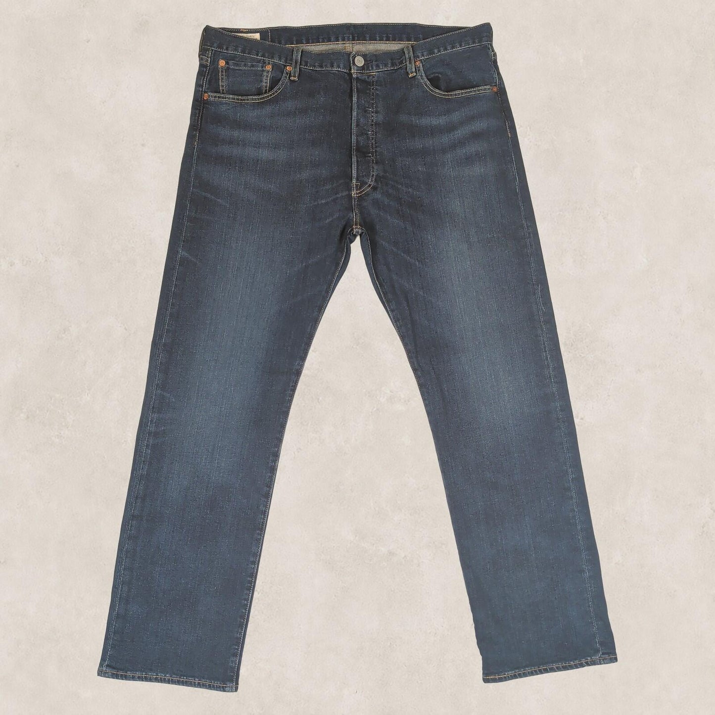 Levi's Premium 501 Mens Jeans W38 L30 Dark Blue Straight Denim by Levi's – JEANS | RewearableUK