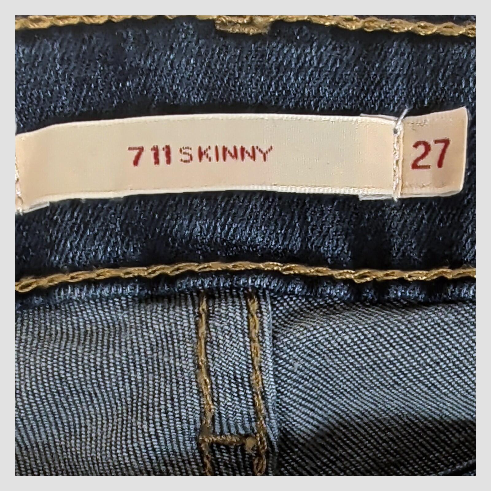 Levi's Premium 711 Skinny Womens Jeans W27 L32 Blue Stretch Denim by Levi's – JEANS | RewearableUK