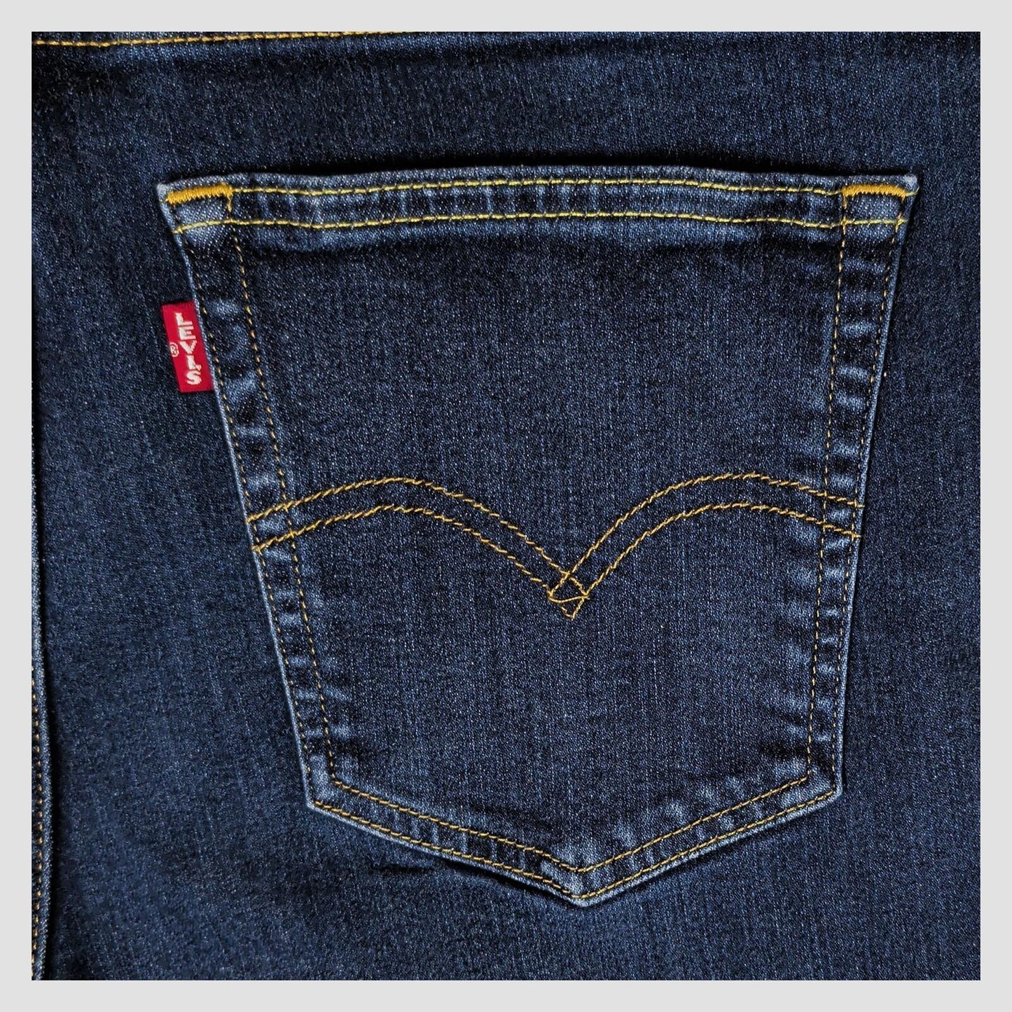 Levi’s Premium 724 High Rise Straight Jeans W32 L30 Dark Blue Stretch Denim by Levi's – | RewearableUK
