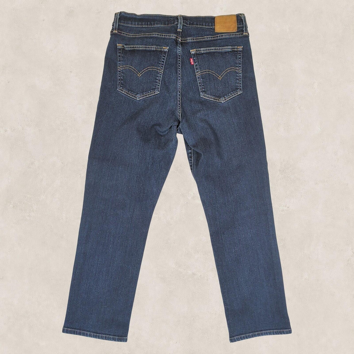 Levi’s Premium 724 High Rise Straight Jeans W32 L30 Dark Blue Stretch Denim by Levi's – | RewearableUK