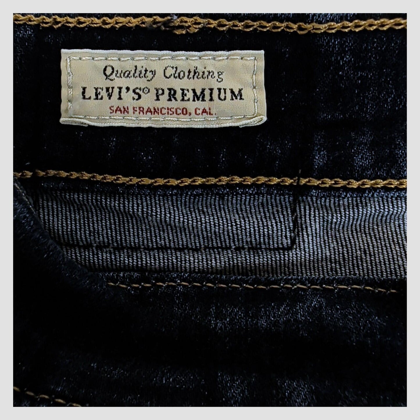 Levi’s Premium 724 High Rise Straight Jeans W32 L30 Dark Blue Stretch Denim by Levi's – | RewearableUK