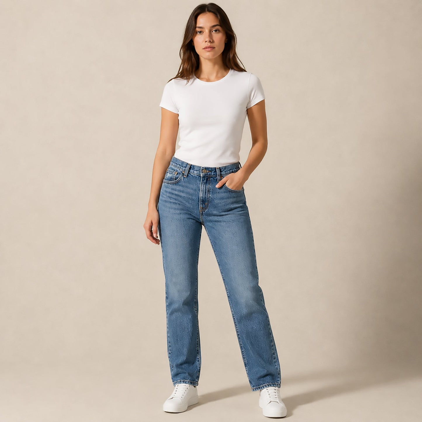 Levi’s Premium Middy Straight Jeans W27 L29 Blue Womens by Levi's – JEANS | RewearableUK