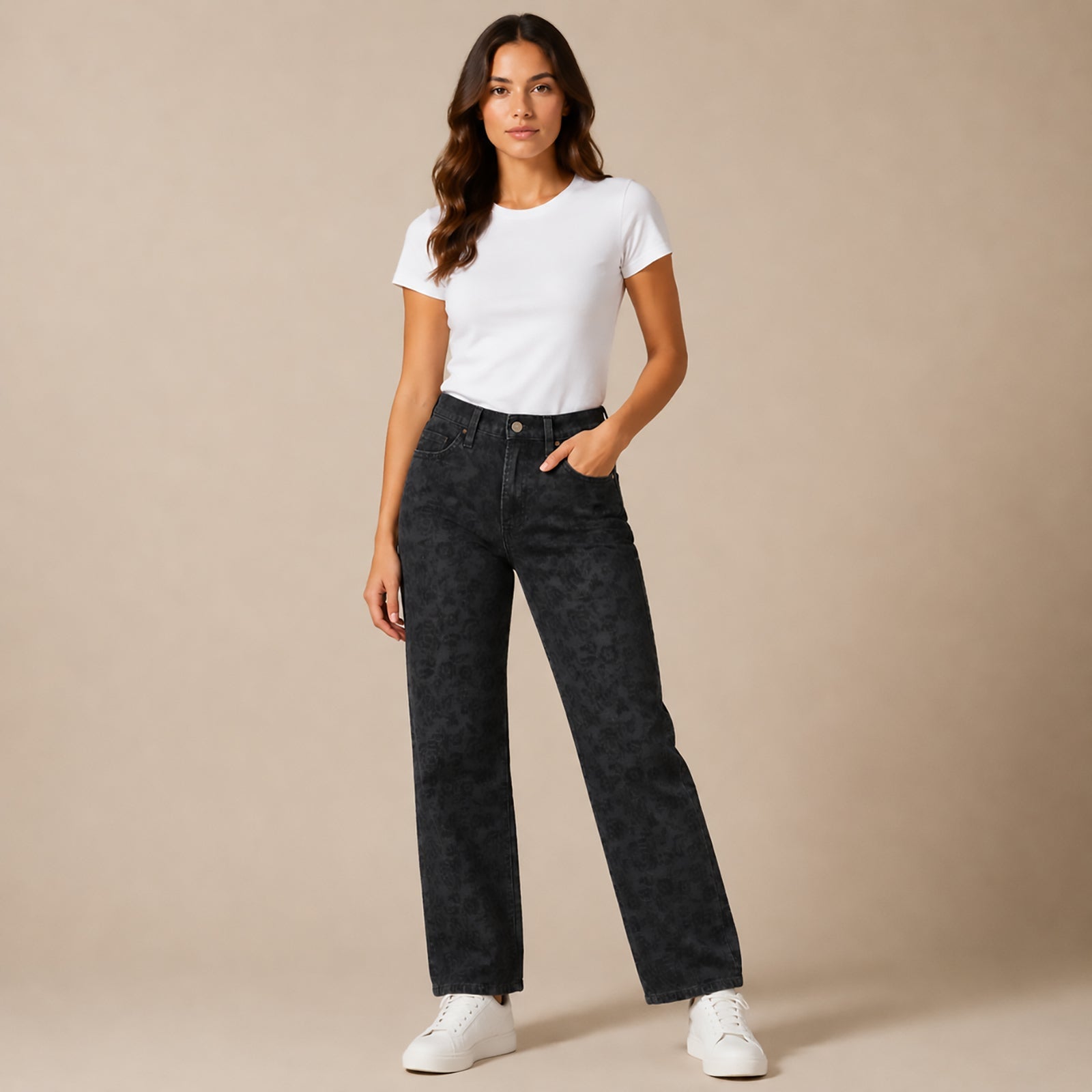 Levi’s Premium Ribcage Straight Ankle Pants W28 L29 Black by Levi's – JEANS | RewearableUK