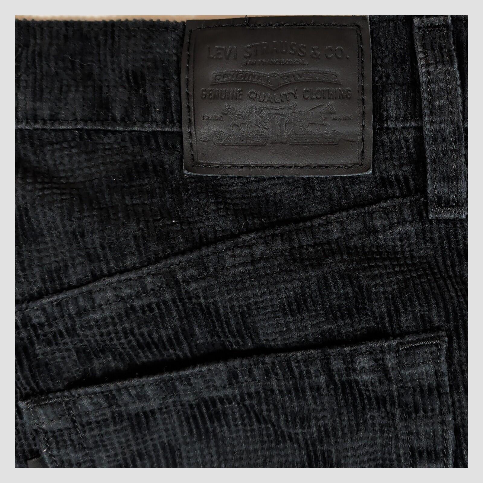 levi's premium womens black floral corduroy ribcage straight ankle pants w28 l29 by Levi's – | RewearableUK