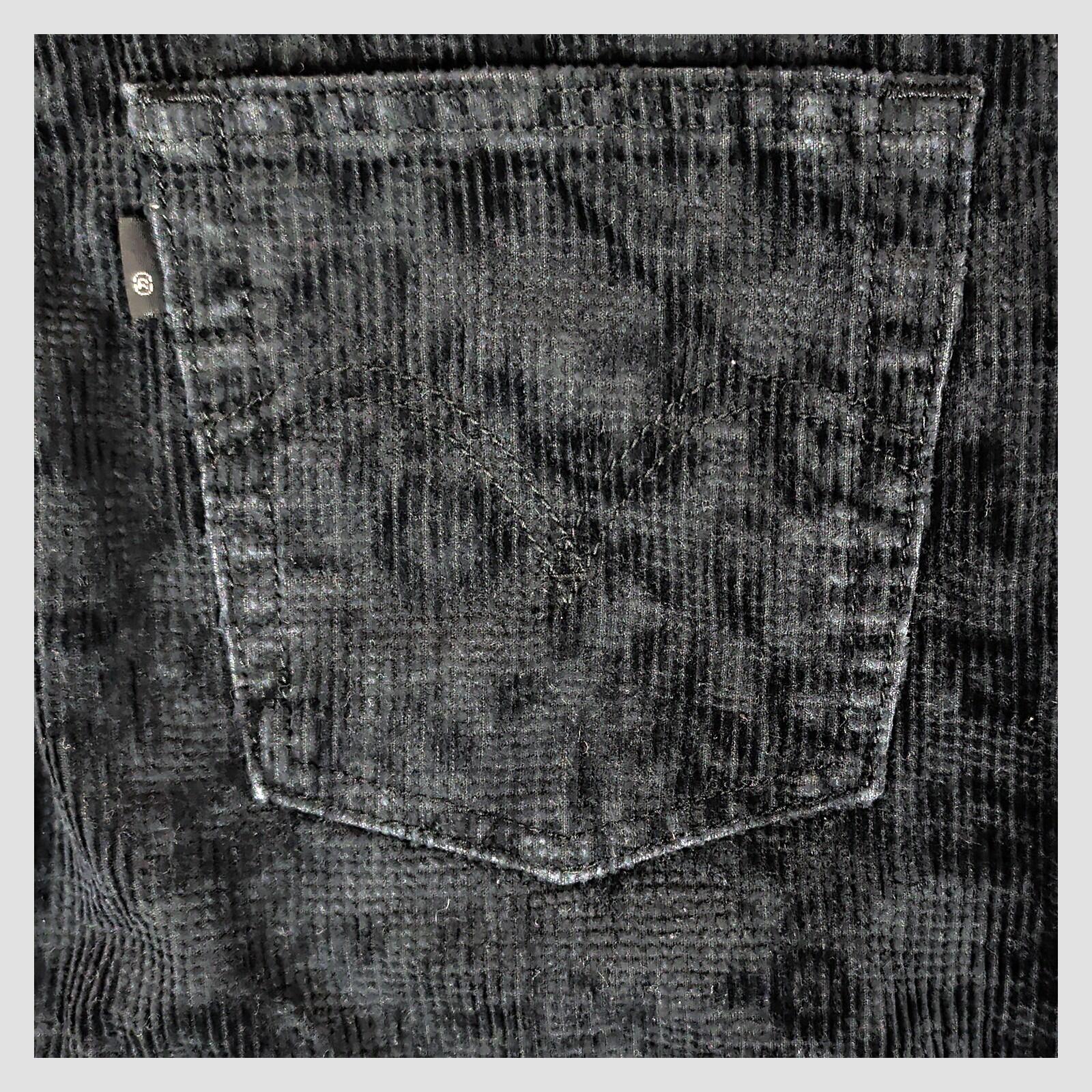 levi's premium womens black floral corduroy ribcage straight ankle pants w28 l29 by Levi's – | RewearableUK