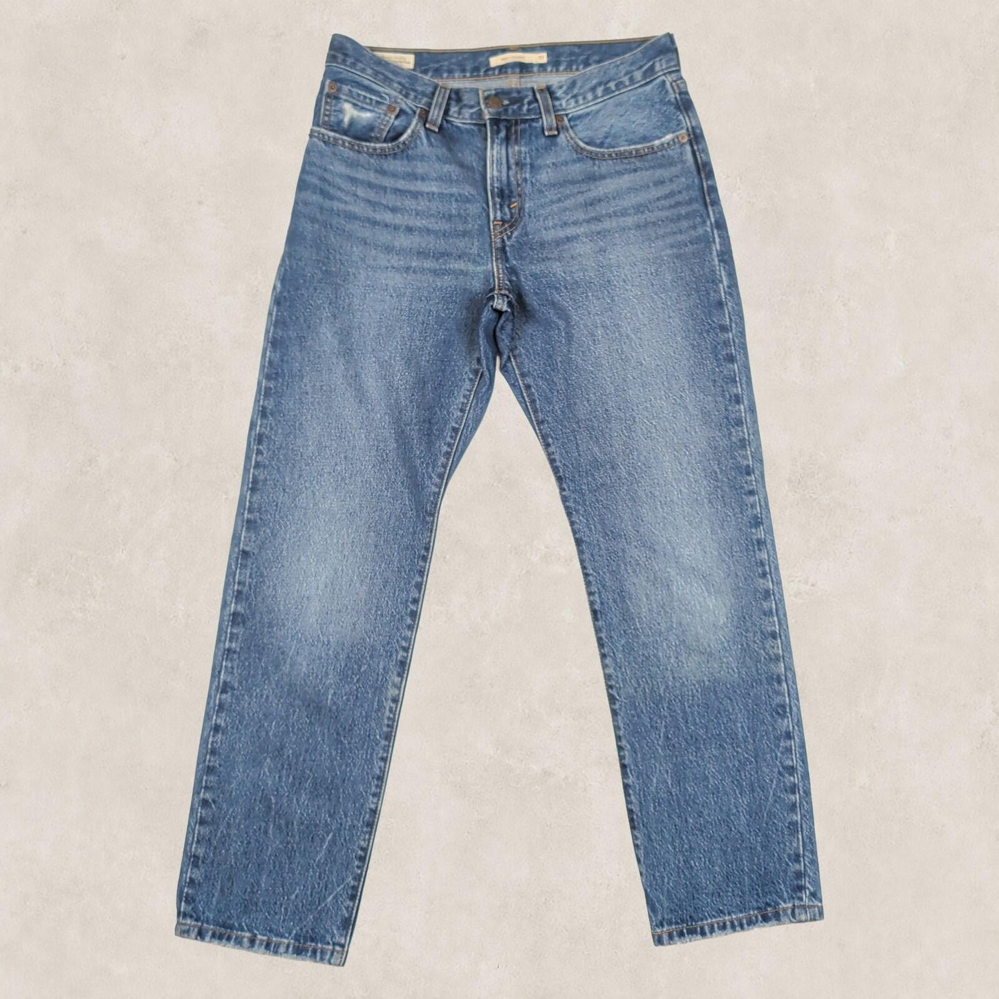 levi's premium womens blue middy straight cotton casual denim jeans w27 l29 by Levi's – | RewearableUK