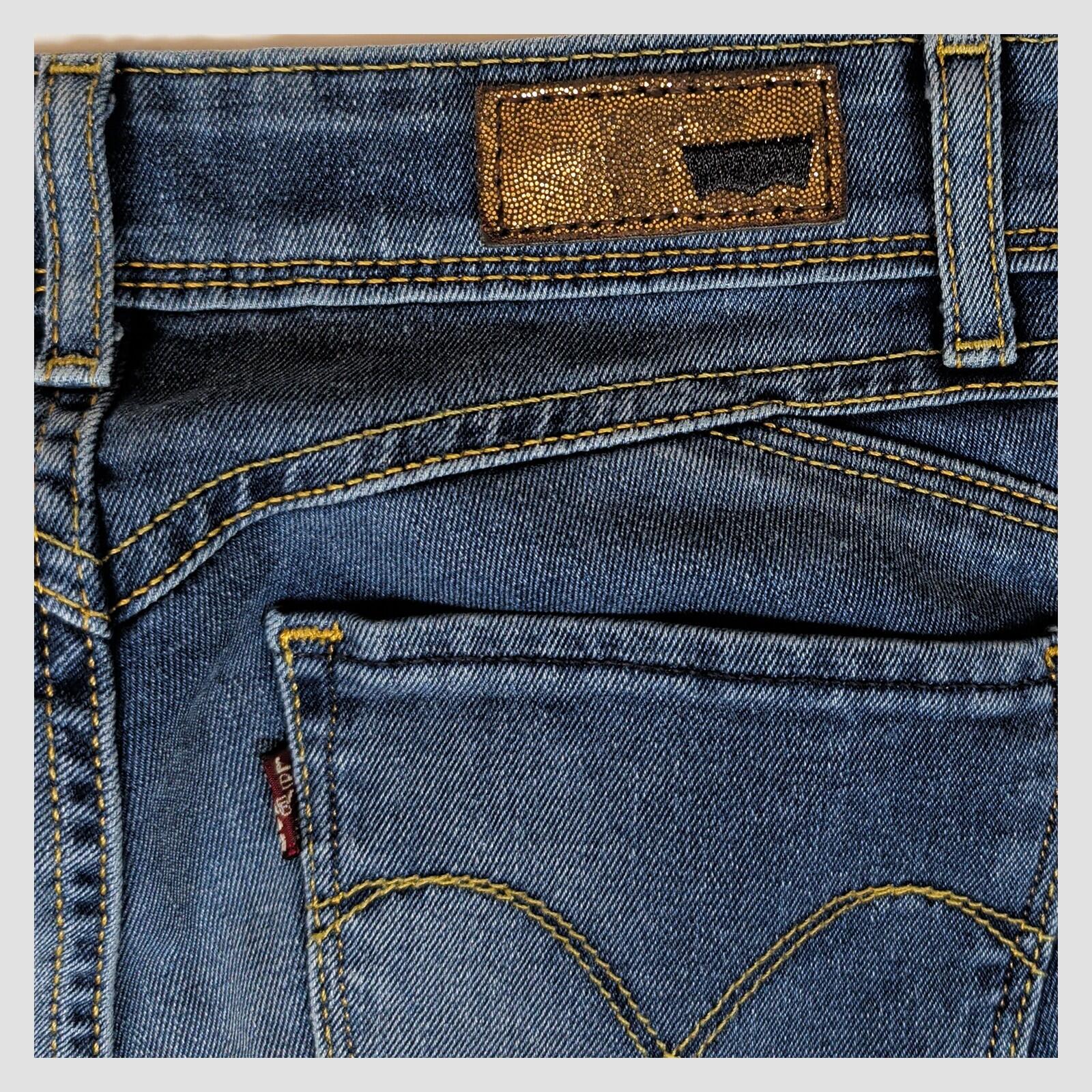 Levis Revel Demi Curve Skinny Womens Blue Stretch Jeans W25 l32 Slim Denim by Levi's – | RewearableUK