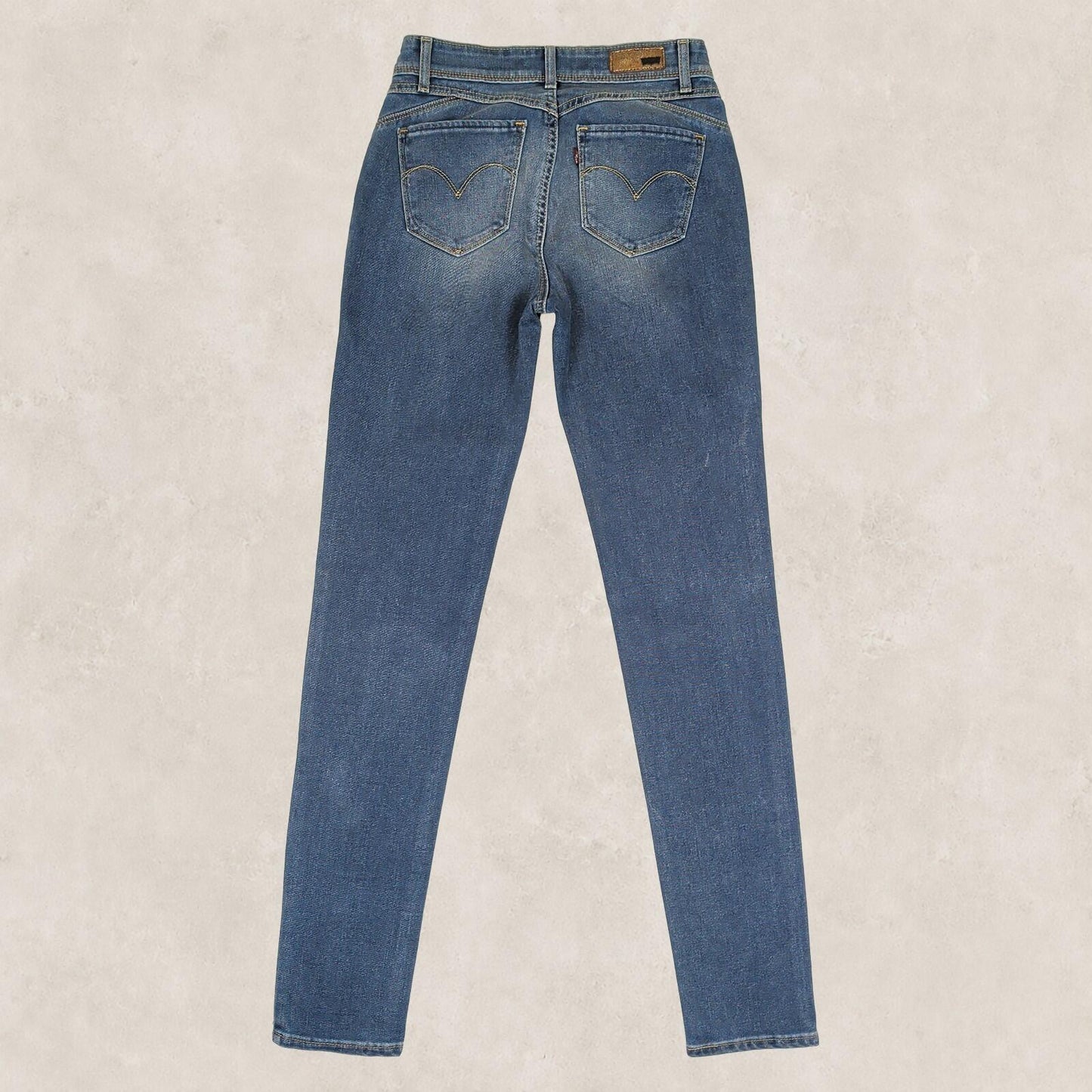 Levis Revel Demi Curve Skinny Womens Blue Stretch Jeans W25 l32 Slim Denim by Levi's – | RewearableUK
