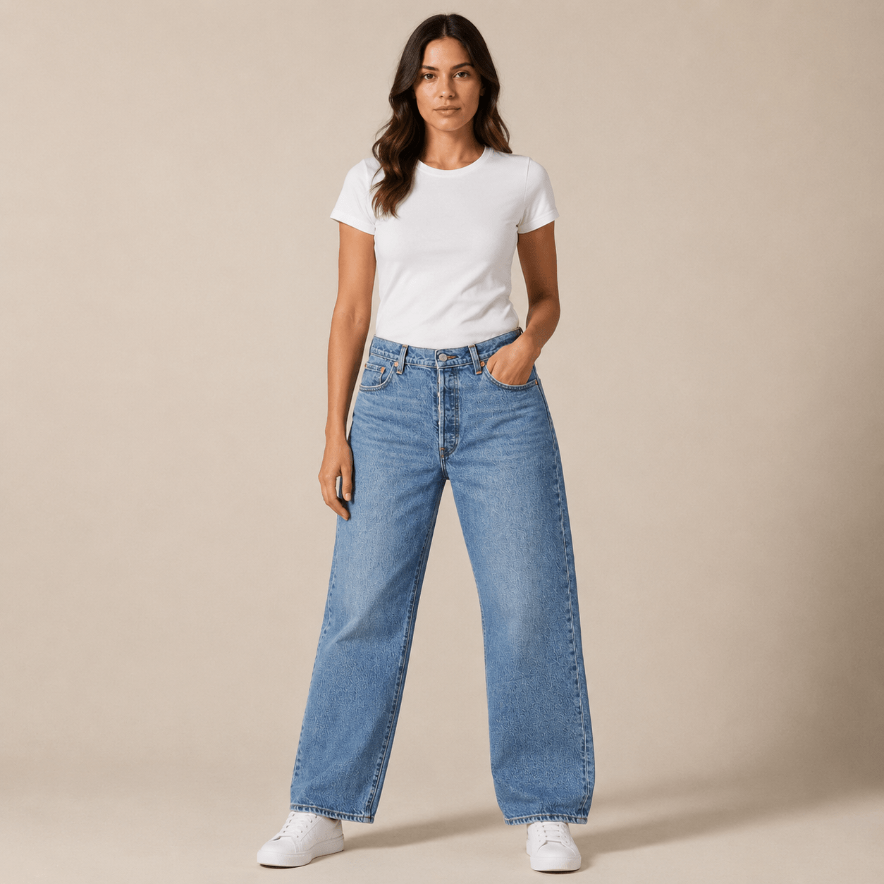 Levi’s Ribcage Straight Ankle Jeans W34 Light Blue Womens by Levi's – JEANS | RewearableUK