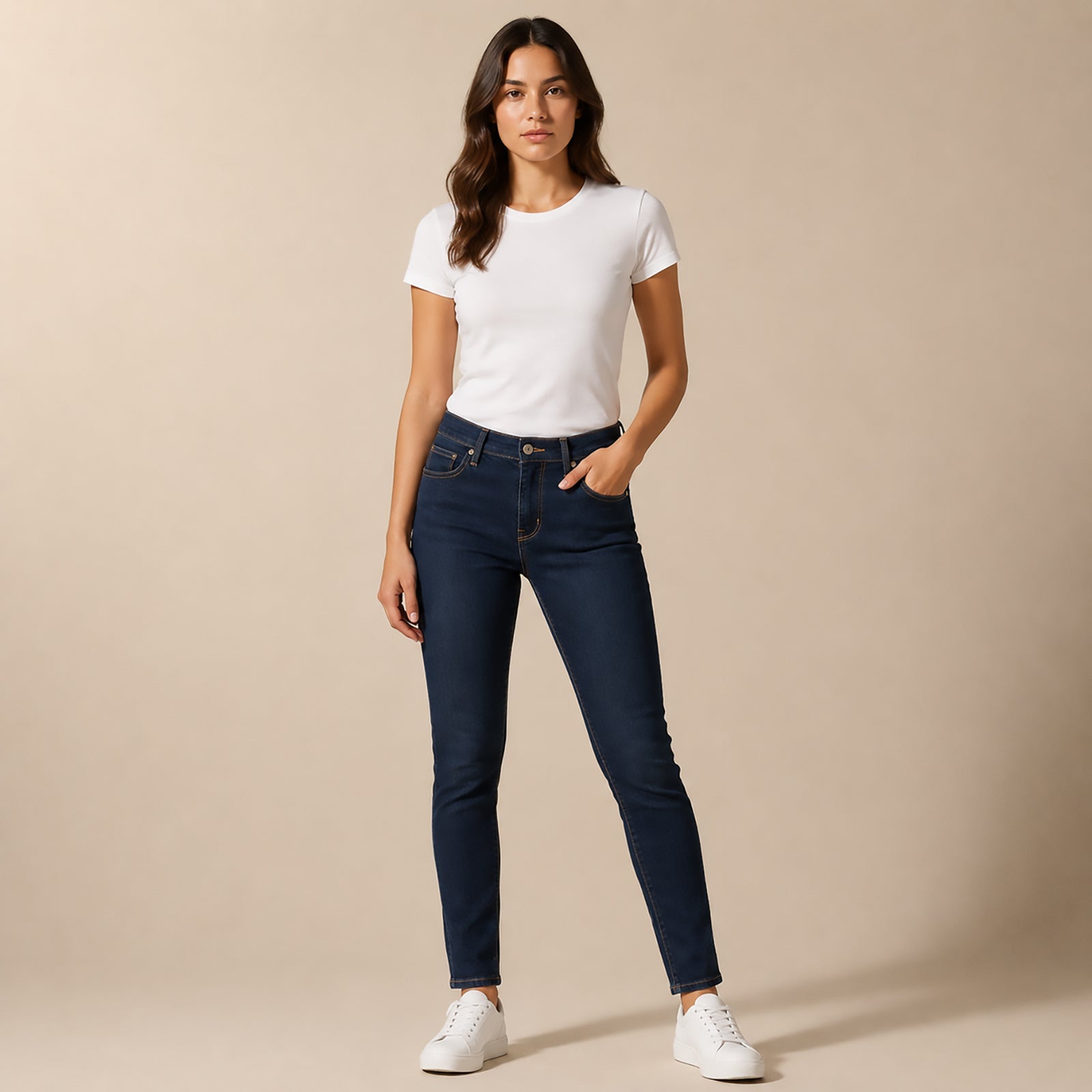 Levi’s Slimming Super Skinny Jeans W27 L32 Dark Blue Womens by Levi's – JEANS | RewearableUK
