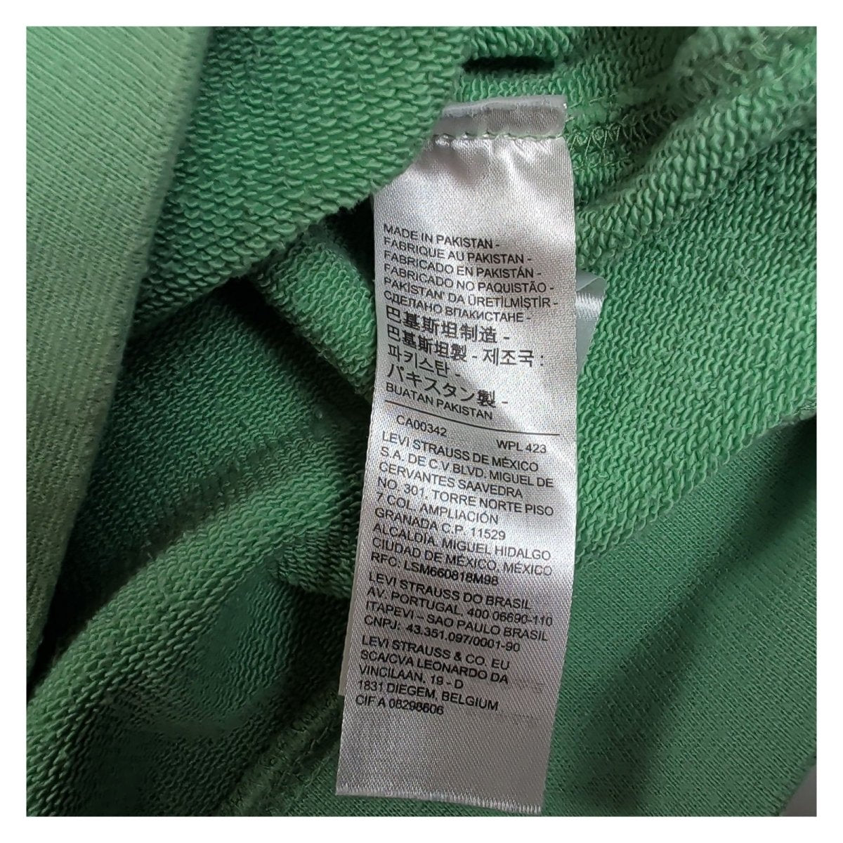 Levi's Unisex Adults Sweatshirt XS Green Logo Relaxed Fit – product photo 7 | RewearableUK