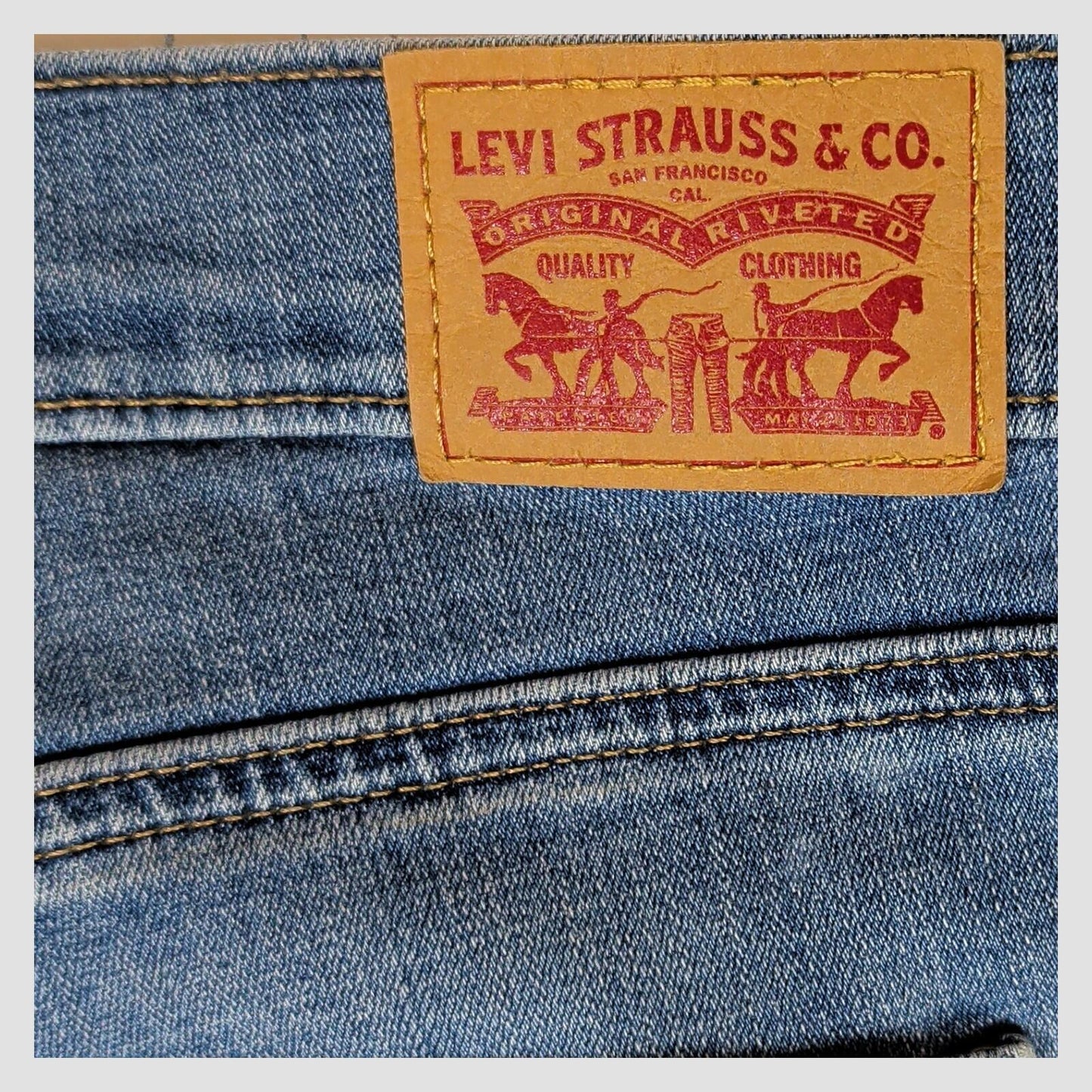 Levi's Womens Blue Slimming Slim Jeans W31 L32 Stretch Denim by Levi's – | RewearableUK