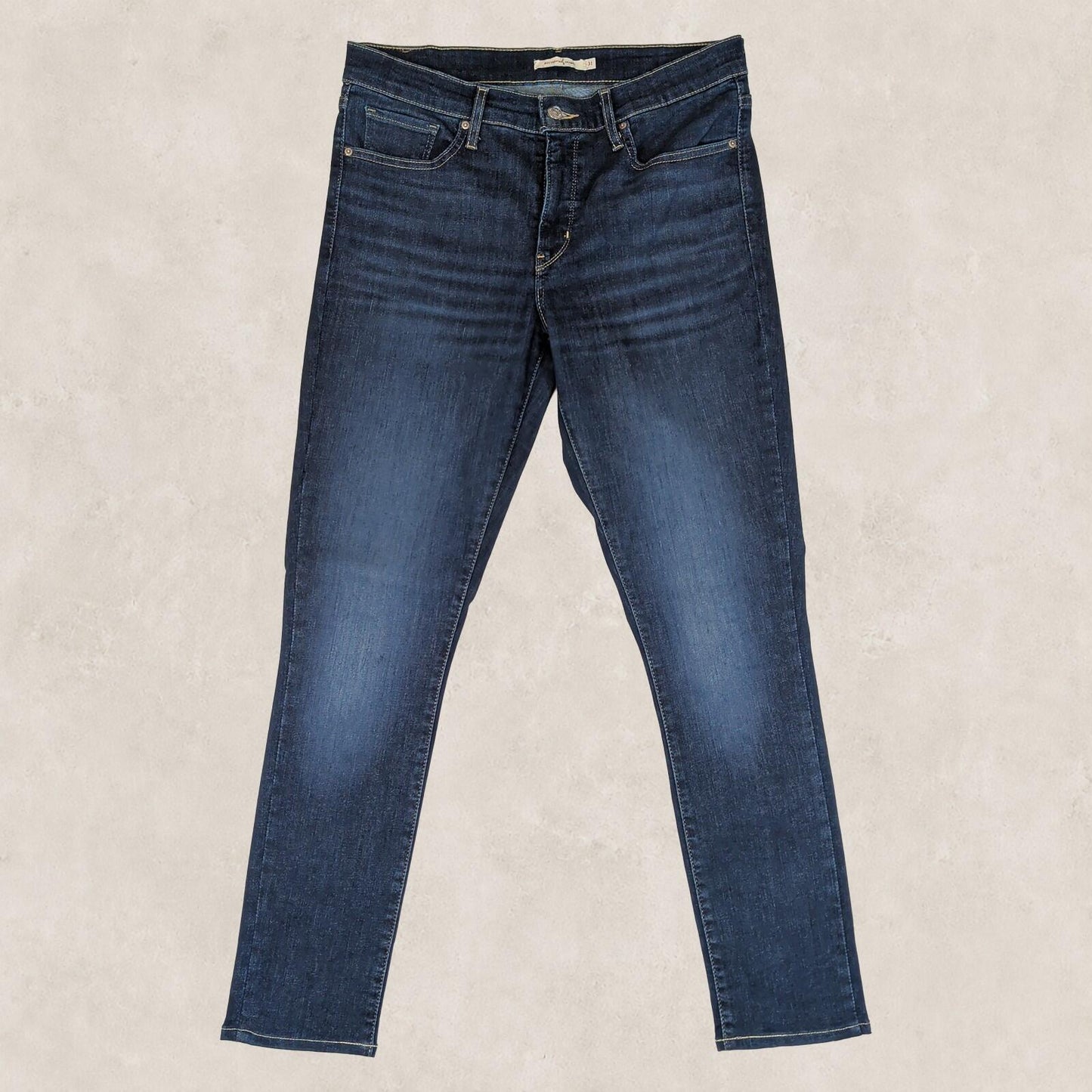 levi's womens dark blue 311 shaping skinny stretch denim jeans w31 l32 by Levi's – | RewearableUK