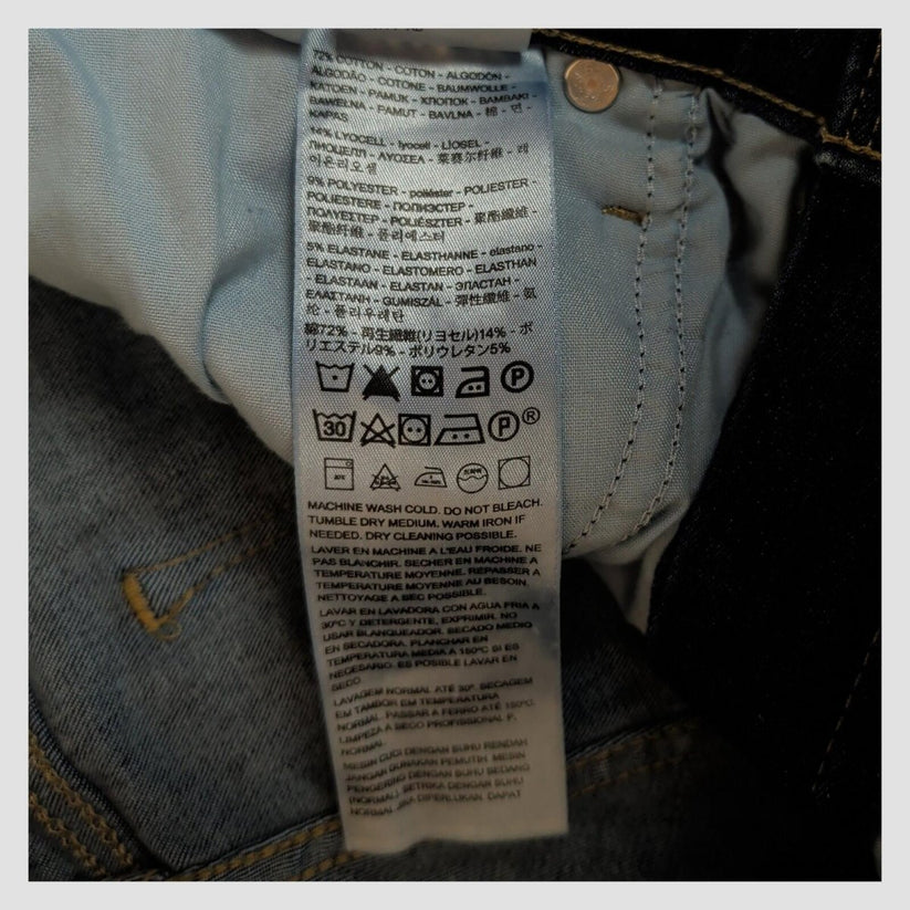 levi's womens dark blue 311 shaping skinny stretch denim jeans w31 l32 by Levi's – | RewearableUK