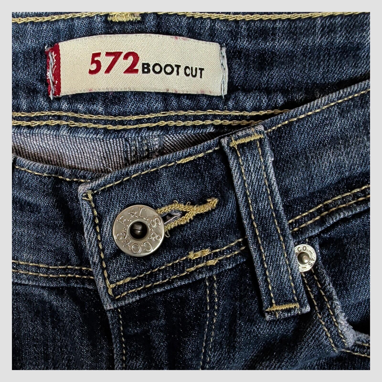 levi's womens medium blue 572 boot cut stretch cotton casual denim jeans 29x32 by Levi's – | RewearableUK