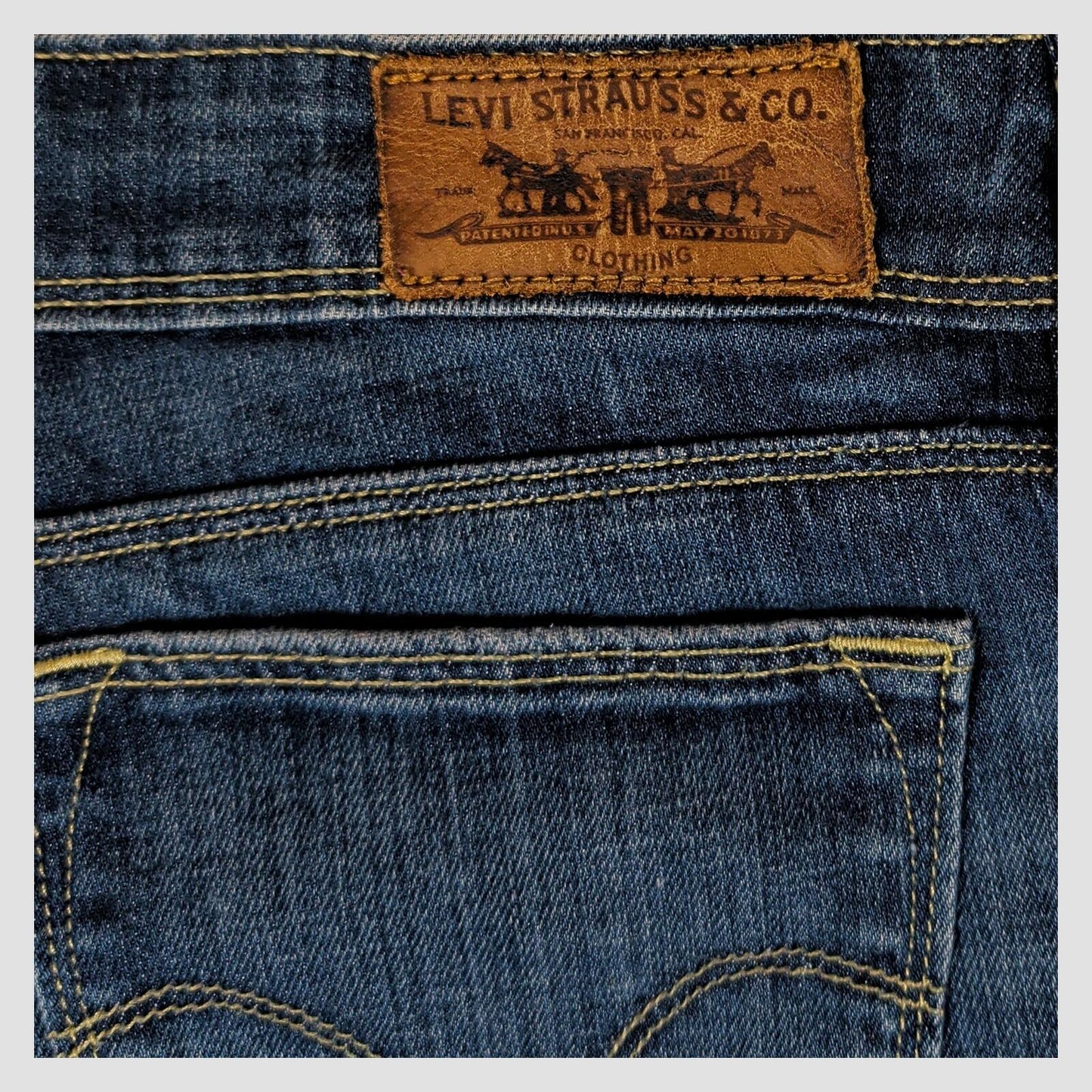 levi's womens medium blue 572 boot cut stretch cotton casual denim jeans 29x32 by Levi's – | RewearableUK