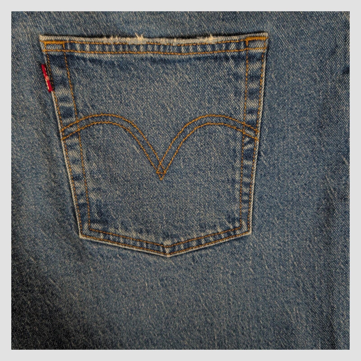 Levi’s Womens Ribcage Straight Ankle Jeans W34 Light Blue Denim by Levi's – | RewearableUK