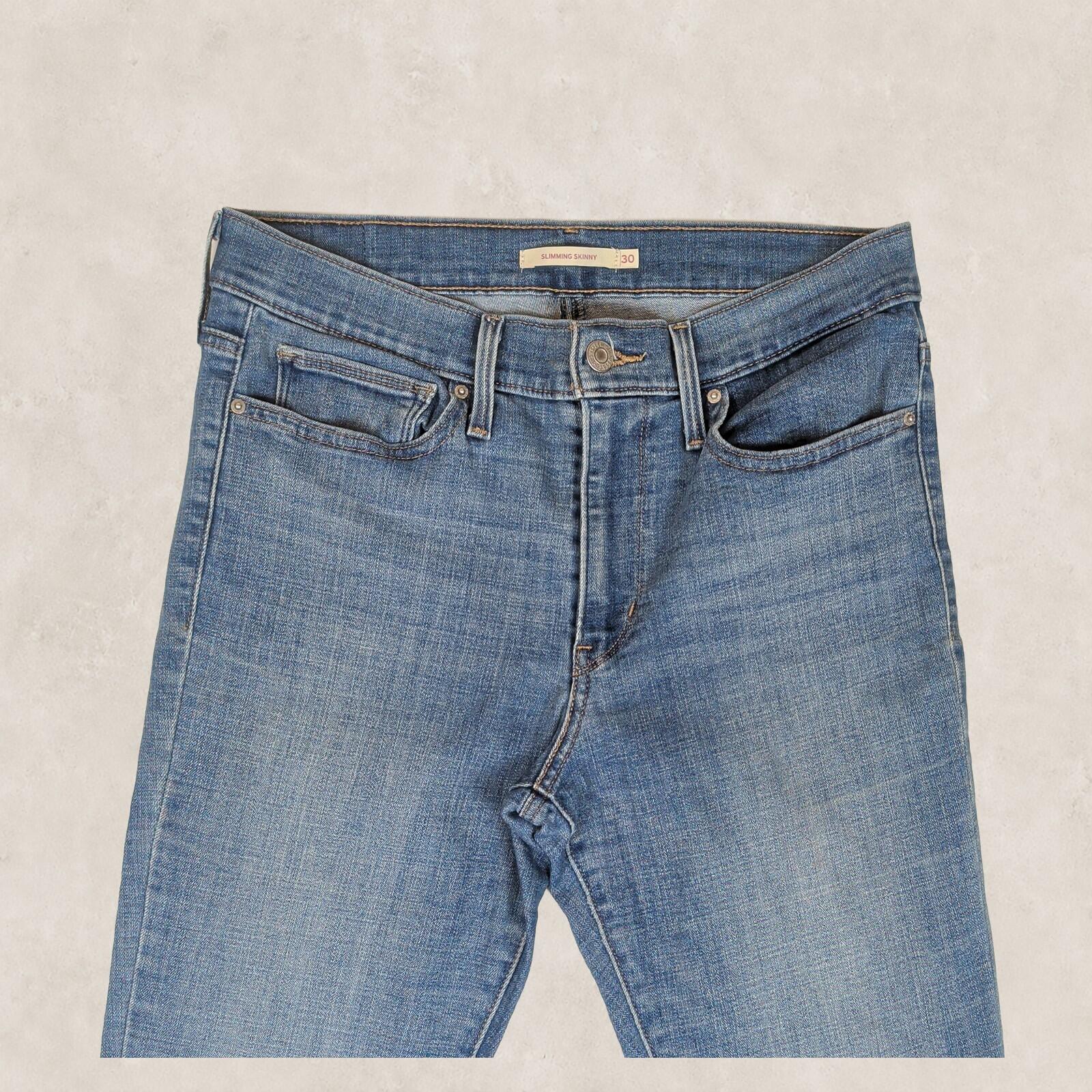 Levi’s Womens Slimming Skinny Jeans W30 L32 Blue Stretch Denim by Levi's – | RewearableUK