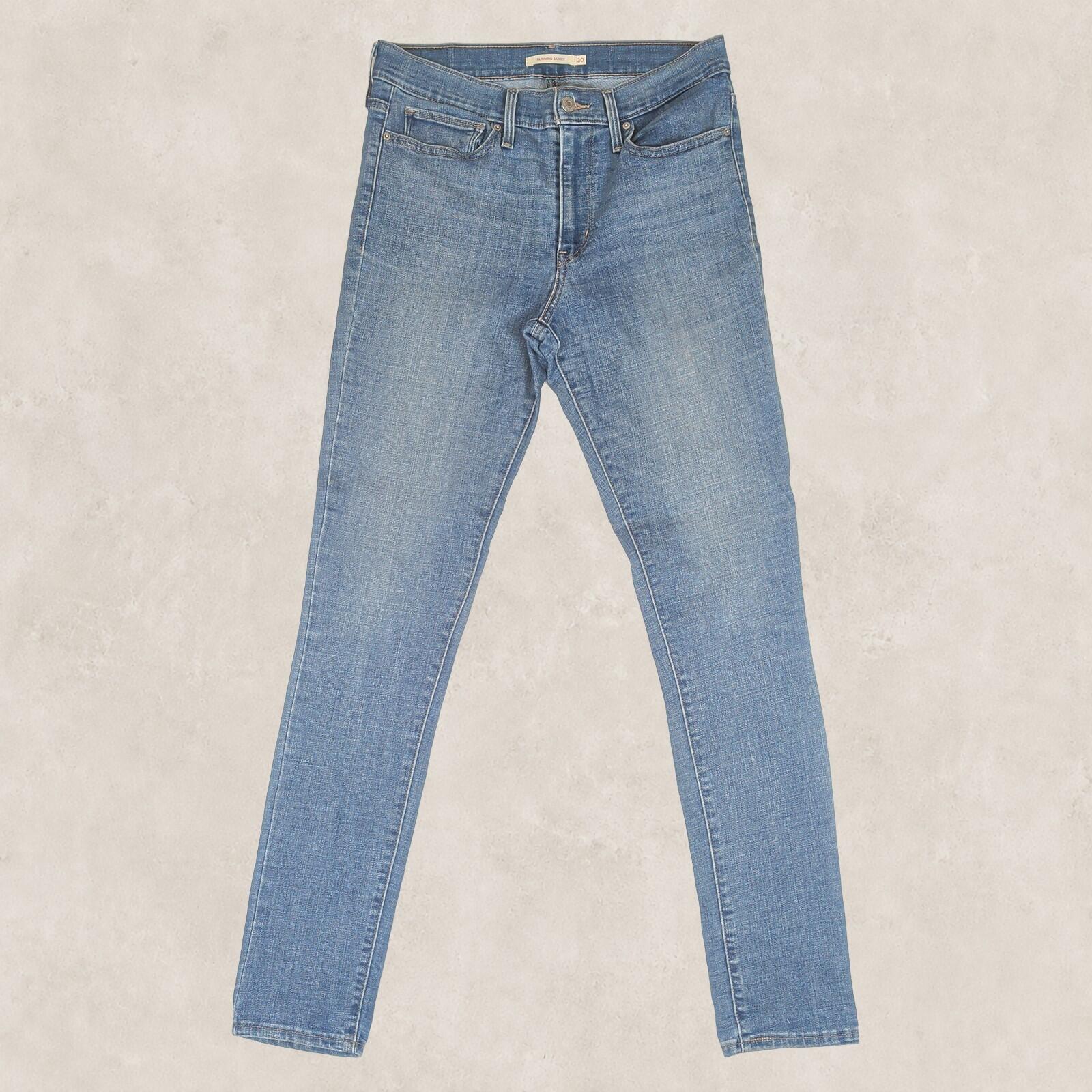 Levi’s Womens Slimming Skinny Jeans W30 L32 Blue Stretch Denim by Levi's – | RewearableUK