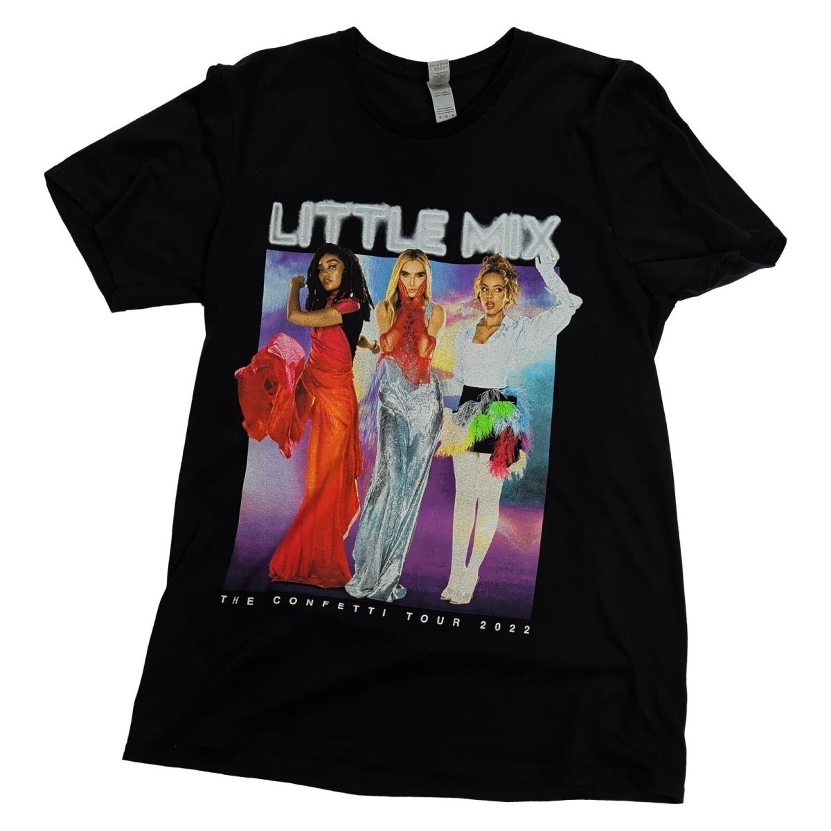 Little Mix Confetti Tour 2022 T-Shirt M Black Gildan Band Concert Pop Music Tee – product photo 1 | RewearableUK