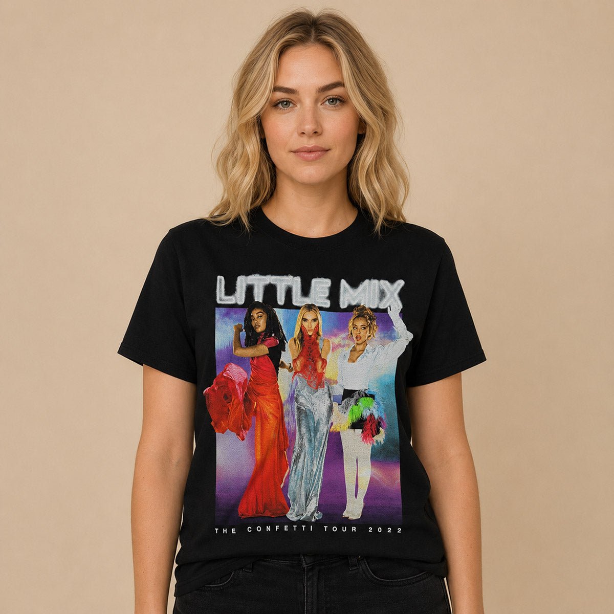 Little Mix Confetti Tour 2022 T-Shirt M Black Gildan – product photo 1 | RewearableUK