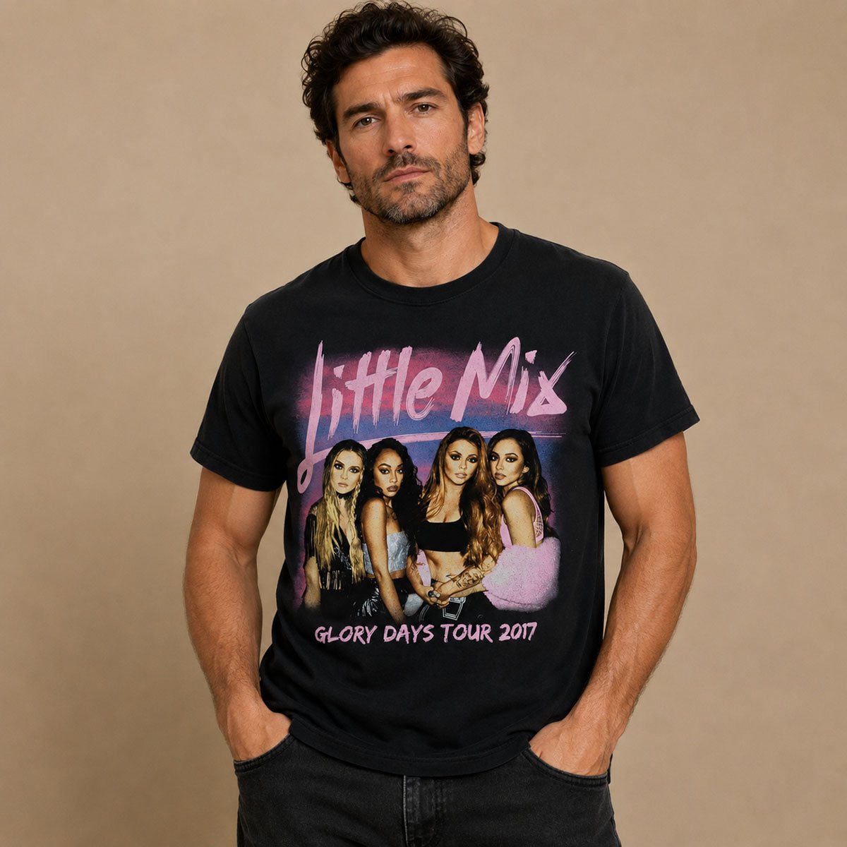 Little Mix Glory Days Tour 2017 T-Shirt S Black Gildan Softstyle – Music T-Shirt product photo 1 | RewearableUK