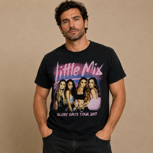 Little Mix Glory Days Tour 2017 T-Shirt S Black Gildan Softstyle – Music T-Shirt product photo 1 | RewearableUK