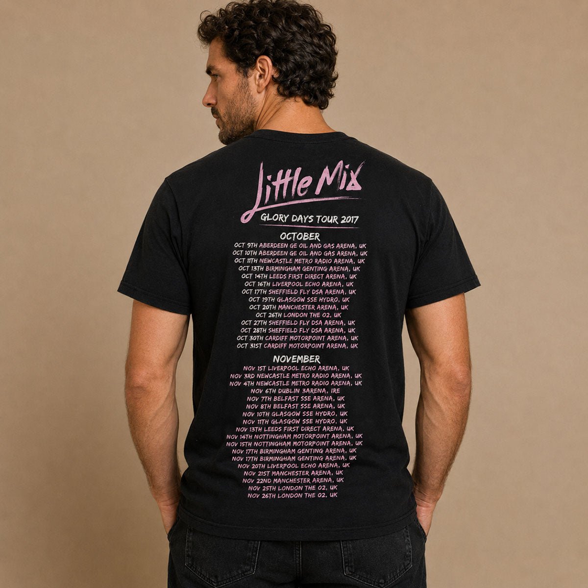 Little Mix Glory Days Tour 2017 T-Shirt S Black Gildan Softstyle – Music T-Shirt product photo 2 | RewearableUK