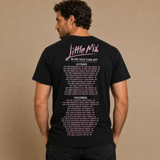 Little Mix Glory Days Tour 2017 T-Shirt S Black Gildan Softstyle – Music T-Shirt product photo 2 | RewearableUK