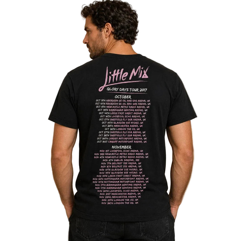 Little Mix Glory Days Tour 2017 T-Shirt S Black Gildan Softstyle – Music T-Shirt product photo 2 | RewearableUK