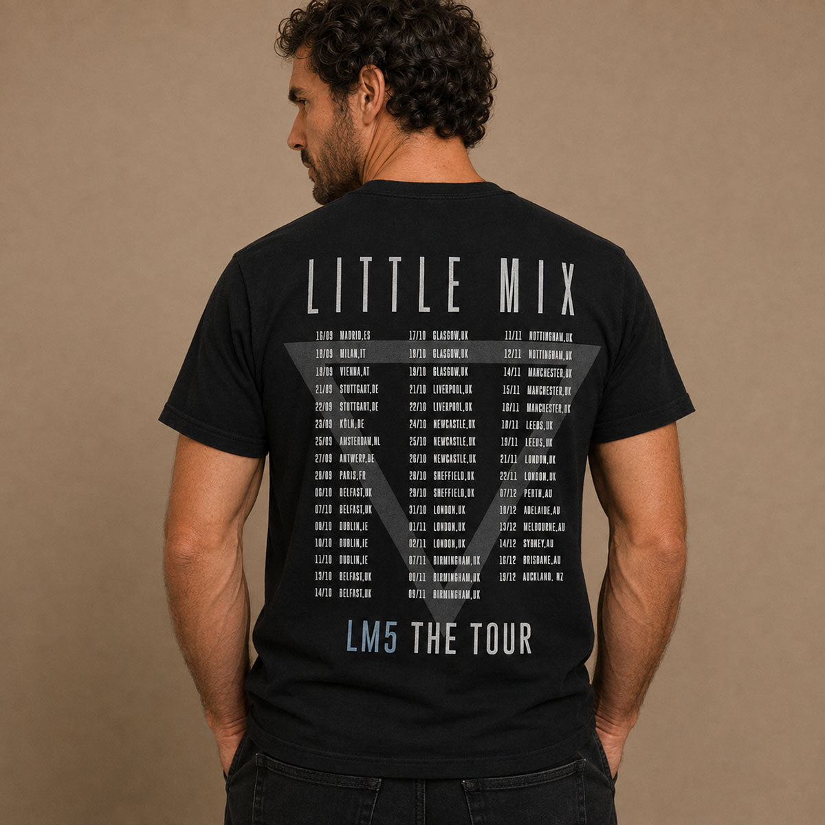 Little Mix LM5 The Tour 2019 T-Shirt S Black Gildan Double-Sided – Music T-Shirt product photo 2 | RewearableUK